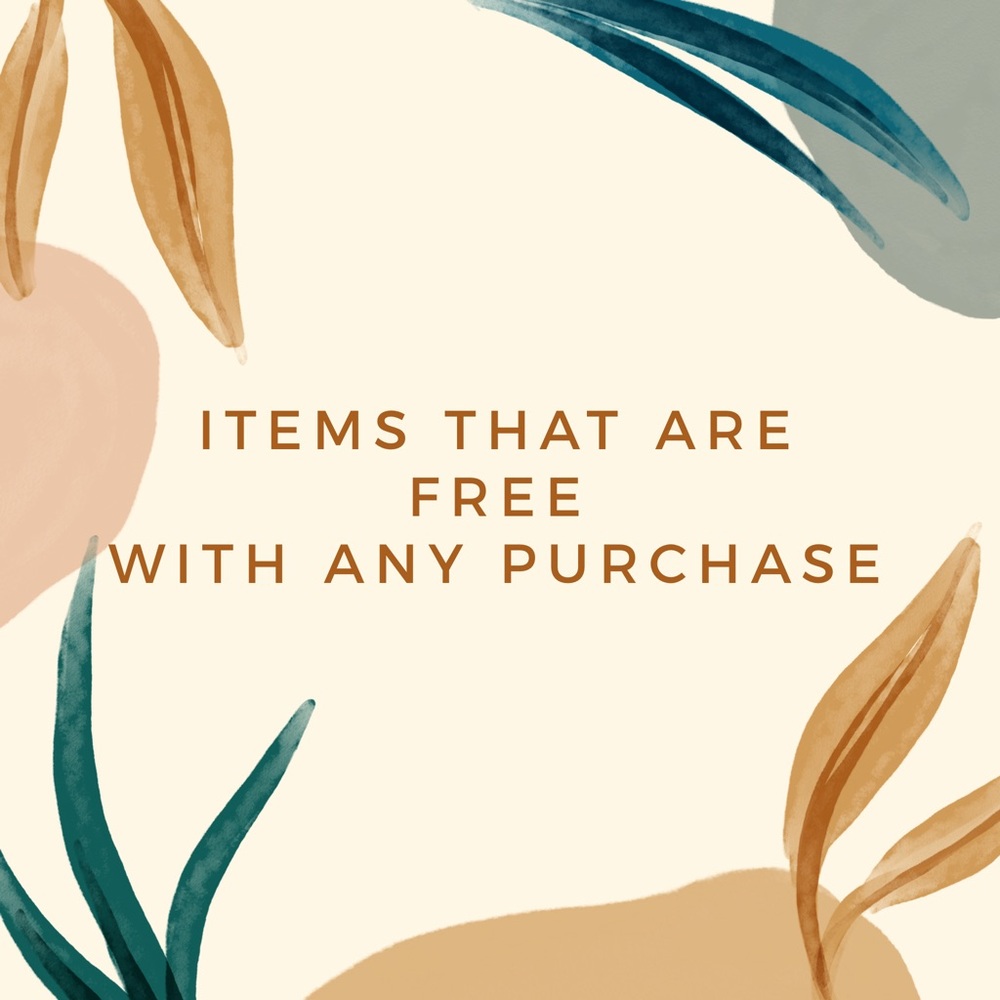 free items with any purchase (DO NOT BUY)